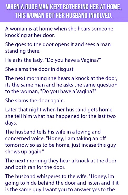 This Woman’s Husband…..