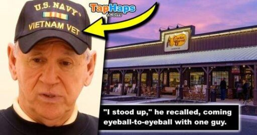5 Guys Repeatedly Disturb Elderly Veteran’s Meal — Making Him Cry