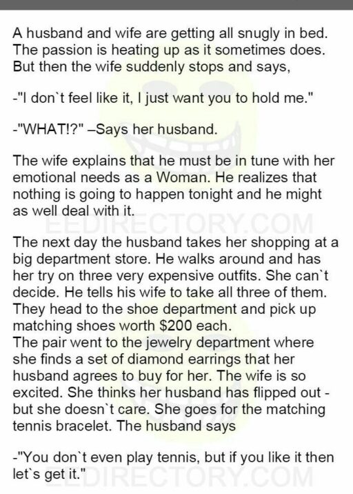 A Husband and Wife…