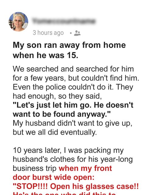 My Son Disappeared When He Was 15 – 10 Years Later, I Found Out the Shocking Truth