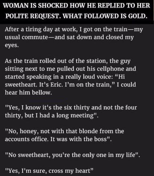 Woman Is Shocked How He Replied To Her Polite Request But What Followed Is Gold