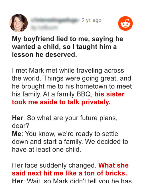 My Boyfriend Lied to Me That He Wanted a Child, So I Taught Him a Much-Deserved Lesson