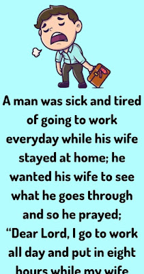A man was sick and tired